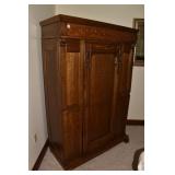 OAK ARMOIRE 72" H 1 DOOR X 20" D X 48" WIDE