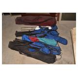 LAWN CHAIRS W/ COVERS USED WELL