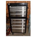 STEEL GLIDE LOCKING 2 SECTION TOOLBOX 27" -