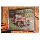 DUESENBERG CLOCK/PICTURE