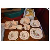 SET OF DISHES MEXICAN SCENE- DINNER PLATES 9"