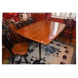 STENCILED DINING TABLE-28.5" H X 60" L X 20.5" W/