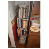 11"WHITE WIDE METAL SHELF W/ COOKBOOKS 4