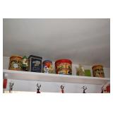 GERMAN SMOKER, TINS ANIMAL CRACKER ETC.