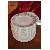 PLATES TIANSHAN 16 GOLD RIM