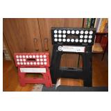TWO NEW FOLDING STOOLS