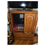 OAK 48" H CABINET TO HOUSE TV - 36" W X 21" D