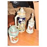 GERMAN STEINS 3 GERMAN -GERZ WEST GERMANY 13" H