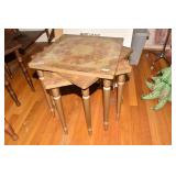 THREE STACKING TABLES