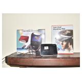 PORTABLE DVD, MAG. GLASS, CEILING DISPLAY CLOCK