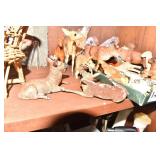 ITALY ANIMAL FIGURES 2 LEAD GERMANY DEER, VINTAGE