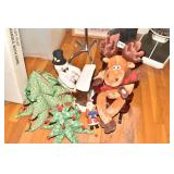 REINDEER BATTERY OP AND ROCKER, TREE