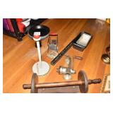 GRINDER, BAKE PANS, FRY CUTTER, ETC.