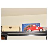 NATIVITY SET 18PC. PORCELAIN, CAR, JEWELRY BOX