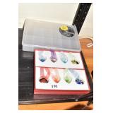 8 HEART NECKLACES IN OB AND JEWELRY ORGANIZER