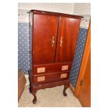JEWELRY ARMOIRE W/ 2 LARGE DRAWER BASE AND SIDE