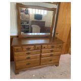 MAPLE BEDROOM SET IMCL  DRESSER W/ MIRROR