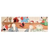 PINE SHELF W/ DUCK 49" WIDE