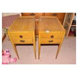 SIDE TABLES W/ CENTER DRAWER 14" W X 26" H X 21"