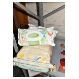 BABY BLANKET AND SEALED WIPES