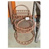 METAL BASKET ONE TWO TIER