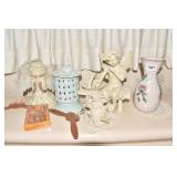 VASE, ANGELS, HOLY WATER, ETC.