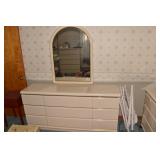 DRESSER WITH MIRROR 63.5" LONG - LIKE NEW