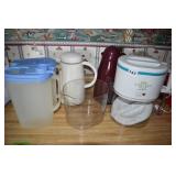 ICED TEA POT, PITCHERS, WARMER