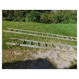 2 WOODEN LADDERS