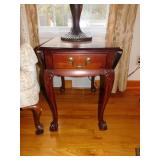 CHERRY PA HOUSE DROP SIDE TABLE CLAW AND BALL FEET