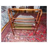 QUILT RACK CHERRY FINISH 34" H