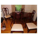 PA HOUSE MEDALLION COLLECTION DINING TABLE AND 6