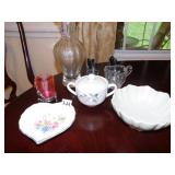 LENOX DISH, CANDLE HOLDERS,ETC