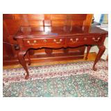 PA HOUSE CHERRY CONSOLE TABLE TWO DRAWER QUEEN