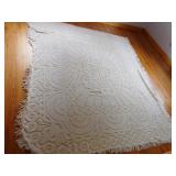 CHENEIL TWO TONE YELLOW BEDSPREAD 7FT X 9FT