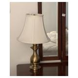 BRUSHED BRASS PAIR OF LAMPS 24