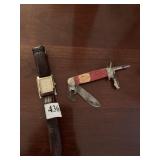 TIMEX WATCH, BOYSCOUT KNIFE