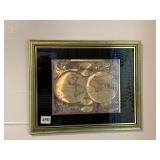 WORLD MAP PRINT 16X12