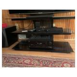 THREE TIER TEMPERED GLASS TV STAND 22X50X15