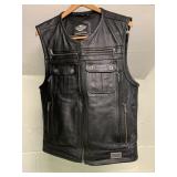 HARLEY LEATHER VEST SIZE M