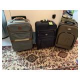 3 SMALL SUITCASES