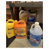 ANTIFREEZE, COOLANT, HALF TO 3/4 FULL TIRE IRONS
