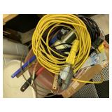 PIPE CLEANER, SPRAYER, PHONE, EXTENSION CORDS, ETC