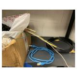 ASSORTED CABLES, CAT5 34IN CABLE COVER, ETC