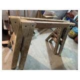 TWO SAW HORSES