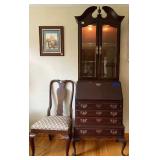 CHERRY ETHAN ALLEN SECRETARY WITH CHAIR