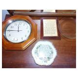CLOCK, VERSE PLATE, ETC.