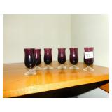 PURPLE CORDIAL GLASSES