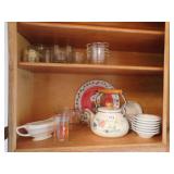 PYREX 1 QT.JUG HEAD GLASS, TEA POT, ETC.