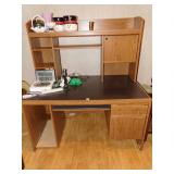 DESK UNIT WITH PULL OUT DRAWER, CLEAN BUT PRESSED